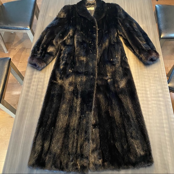 🌟HostPick🌟Real mink fur vintage coat - black - early 90s - Picture 16 of 17